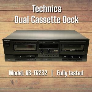 Dual Cassette Deck | Technics RS-TR232 HX PRO | Fully Tested | exc condition